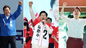 이재명 49.5% 김문수 38.2% 이준석 5.7%…대선 후보 등록 후 첫 조사 [한길리서치] 