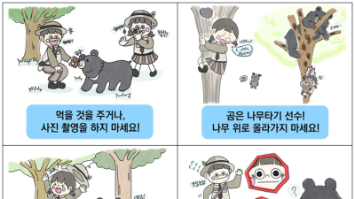 지리산 여름 산행, 반달가슴곰 보면 놀라지 마세요