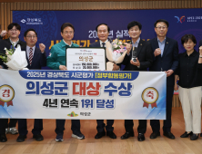 의성군, 경북도 시군평가 4년 연속 1위…역대 최고 점수 받아