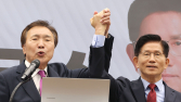 손학규, 김문수 지지 선언 “나라 살리려면 金밖에 없어” [21대 대선]