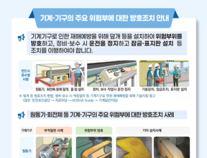 노동부, 끼임 사고 고위험 사업장 안전관리 집중점검