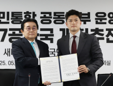 국민의힘·새미래, 개헌추진 협약…“공동정부 구성·이재명 독재 저지” [21대 대선]
