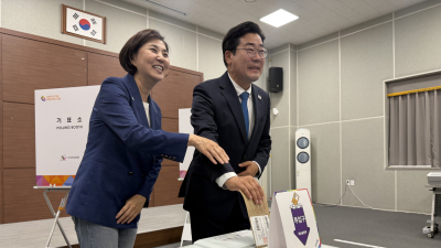 박찬대 “인천서 이기면 대한민국 바뀔 것” [사전투표 현장]